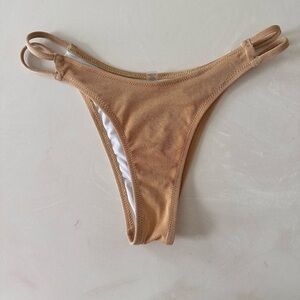 Tan glitter Bikini Bottom